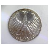 1970-J Silver 5 Mark KM 112.1 Germany