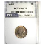 1948-S Nickel MS67 FS LISTS $1600