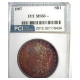 1887 Morgan PCI MS65+ Great Toning