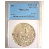 1956 5 Shillings NNC PR68 CAM South Africa