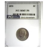 1973 Nickel MS67 FS LISTS $2750
