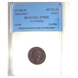 317-340 AD Constantine II MS63 Full Stk Rome