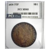 1878 7TF Morgan MS65 LISTS $750
