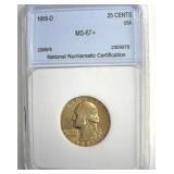 1955-D Quarter MS67+ LISTS $41000