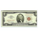 1963 2 Crisp Ch UNC Red Seal