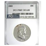 1963 Franklin PR67 DCAM LISTS $375