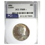 1964 Kennedy PR69+ CAM LISTS $360