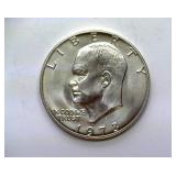 1973-S Silver Ike Soft Golden Toning