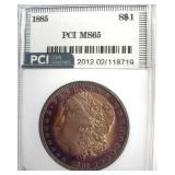 1885 Morgan PCI MS65 Gorgeous Color
