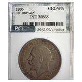 1935 Crown PCI MS63 Great Britain