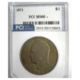 1971 Ike MS66+ LISTS $4500