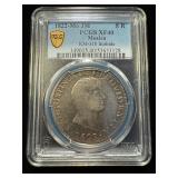 1822-Mo JM 8 Reales PCGS XF40 Mexico Ex Rare AUish