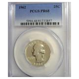 1962 Quarter PCGS PR68