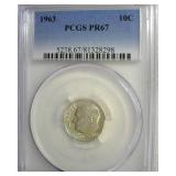 1963 Dime PCGS PR67