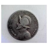 1931 Silver 1/10 Balboa Panama Nice Toning