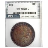 1880 Morgan MS65+ LISTS $950