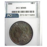 1885 Morgan MS66 LISTS $435