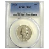 1960 Quarter PCGS PR67