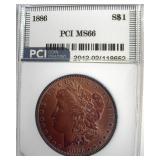 1886 Morgan MS66 LISTS $475