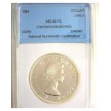 1964 Dollar NNC MS69 PL Confederation Meetings