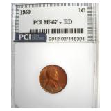 1950 Cent MS67+ RD LISTS $8000