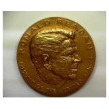 1981 Ronald Reagan Presidential Medal 3in Bronze