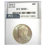 1976-S Silver Kennedy MS68+ LISTS $1300