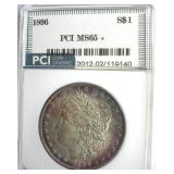 1896 Morgan PCI MS65+ Purple Rim