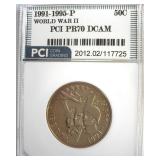 1991-95-P 50c World War II PCI PR70 DCAM