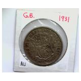 1931 1/2 Crown AU Great Britain