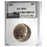 1964 Kennedy PCI MS67 NICE TONING