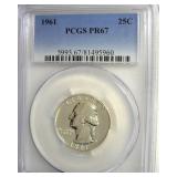 1961 Quarter PCGS PR67