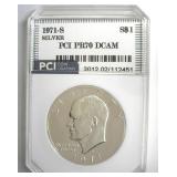 1971-S Silver Ike PR70 DCAM LISTS $475