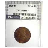 1979-D Susan B Anthony MS67+ LISTS $1750