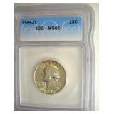 1955-D Quarter ICG MS66+ LISTS $1300