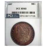 1887 Morgan PCI MS65 Incredible Color