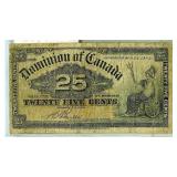 1900 Dominion of Canada 25c Note