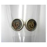 Silver Earrings Hasmonean Dynasty Cornucopia