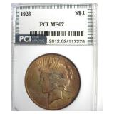 1923 Peace MS67 LISTS $5500