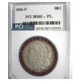 1884-S Morgan MS62+ PL LISTS $42500