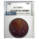 1896 Morgan PCI MS65+ Amazing Color
