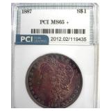 1887 Morgan PCI MS65+ Fabulous Color