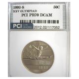 1992-S 50c XXV Olympiad PCI PR70 DCAM