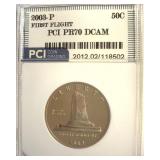 2003-P 50c First Flight PR70 DCAM LISTS $100
