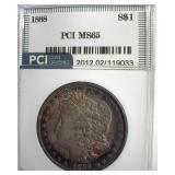 1888 Morgan PCI MS65 Nice Toning