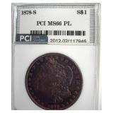 1878-S Morgan MS66 PL LISTS $7000