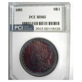 1891 Morgan MS65 LISTS $2400