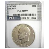 1973-S Silver Ike MS69 LISTS $11000