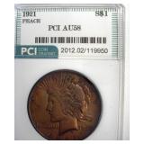 1921 Peace AU58 LISTS $500