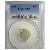 1964 Dime PCGS PR69